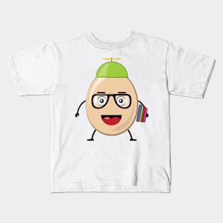 Geek Egg - Funny Character Illustration Kids T-Shirt